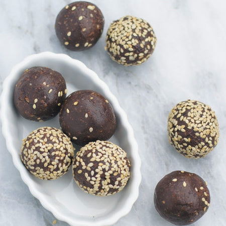 Almond Tahini Date Balls