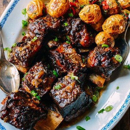Asian Braised Short Ribs with Chilli Lime Potatoes