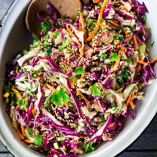 Asian Coleslaw with Sesame Dressing