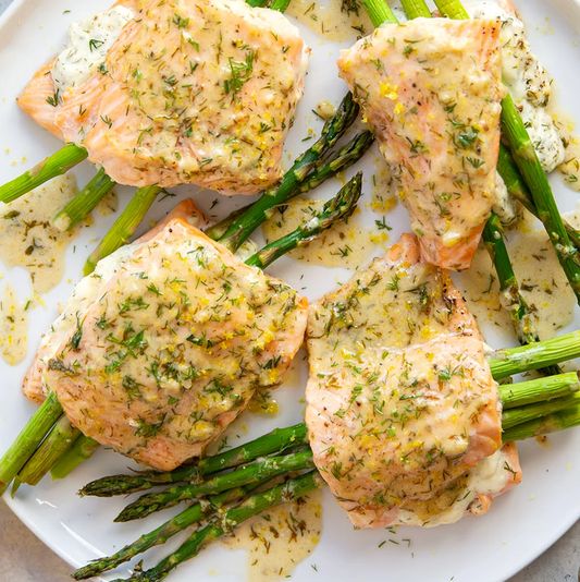 Asparagus Filled Salmon