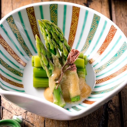 Asparagus with Miso Dressing