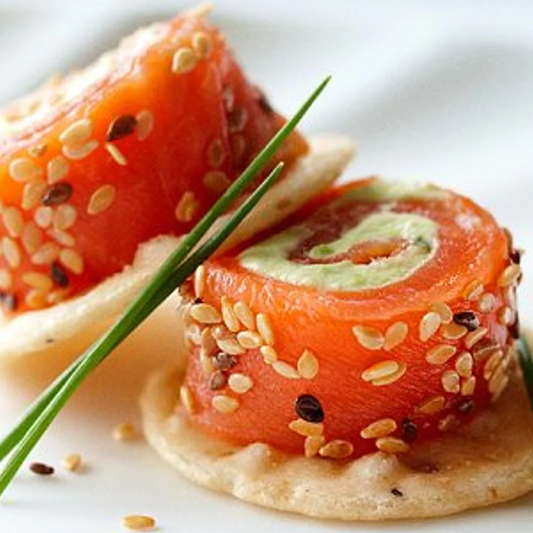 Avocado and Salmon Rolls