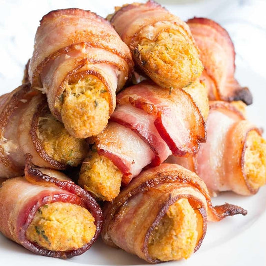 Bacon Wrapped Crab Appetizers