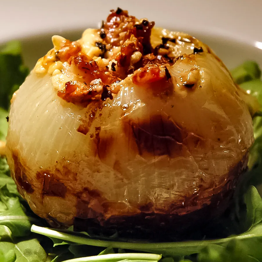 Bacon & Blue Cheese Stuffed Onions