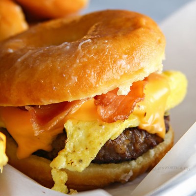 Bacon and Egg Doughnuts