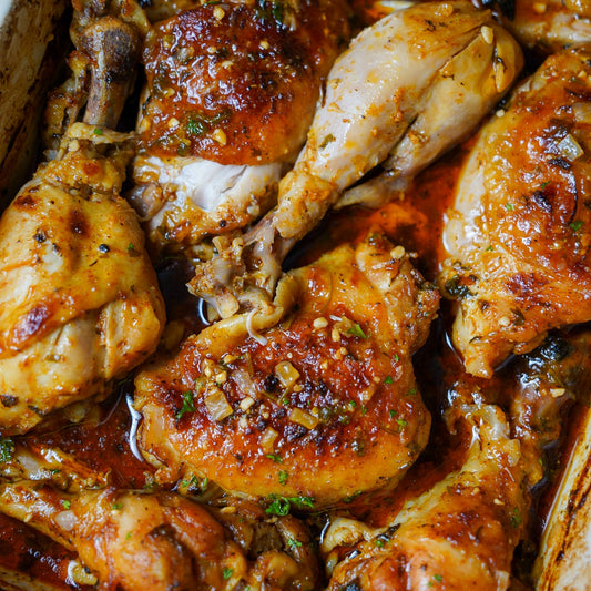 Baked Lemon-Butter Chicken Thighs