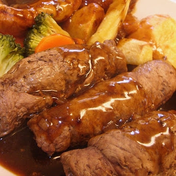 Beef Olives with Horseradish Potato