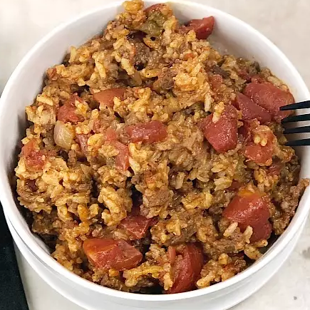 Beefy Rice Slow Cooker Casserole