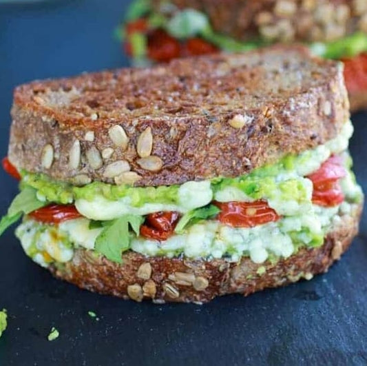 Blue Cheese Avocado & Roasted Tomato Grilled Cheese