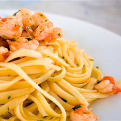Shrimp with Brandy & Pasta