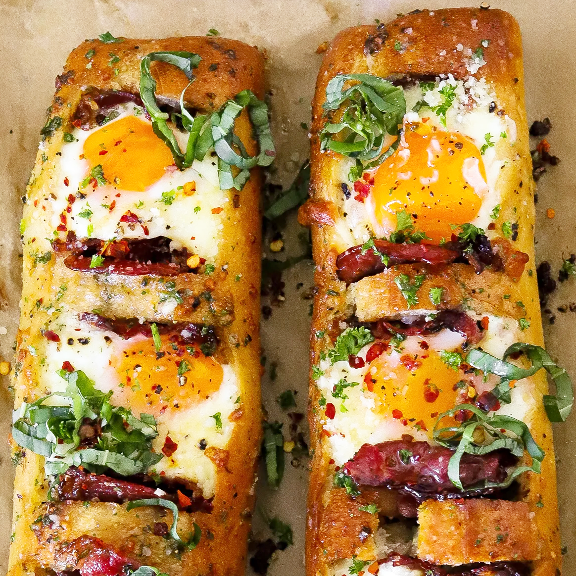 Breakfast Egg Boats