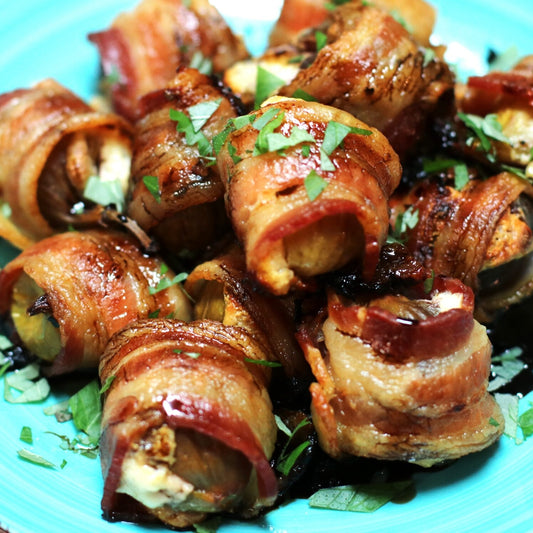 Candied Bacon-Wrapped Figs