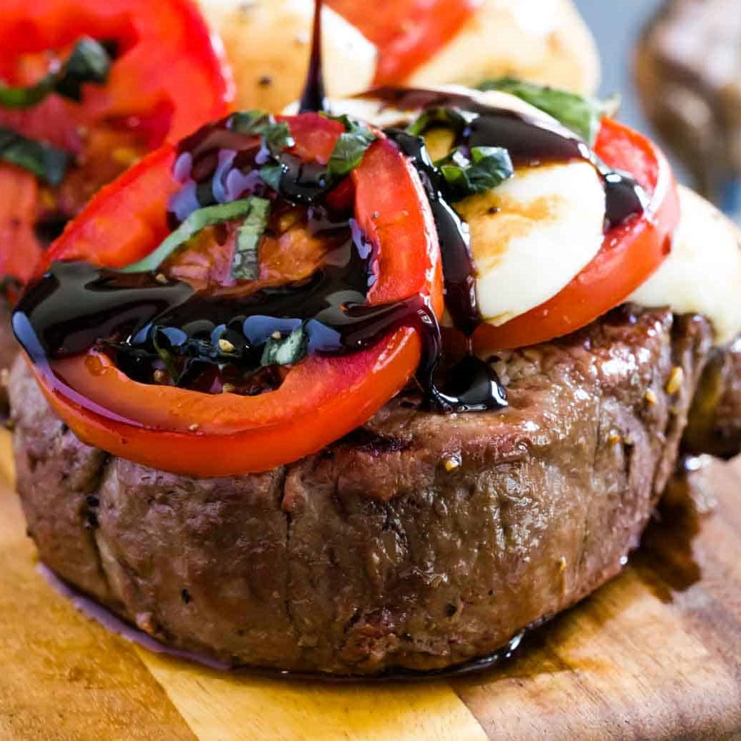 Caprese Grilled Filet Mignon