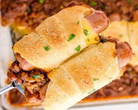 Chilli Cheese Dog Bake