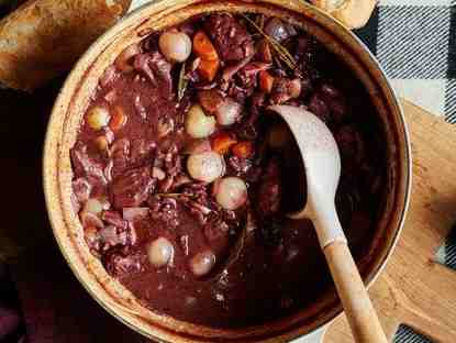 Coq au Vin with Cocoa Powder