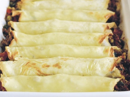 Crêpes with Spicy Mince