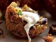 Crispy Eggplant Fritters with Smoked Mozzarella