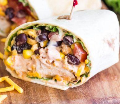 Crispy Tex-Mex Chicken Wraps