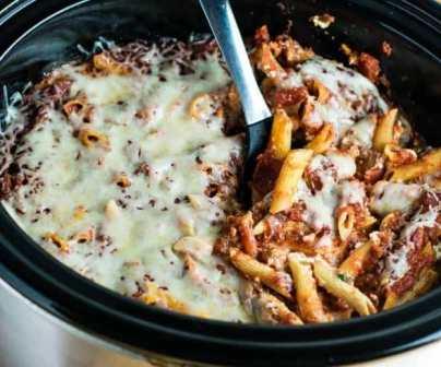 Crockpot Baked Ziti
