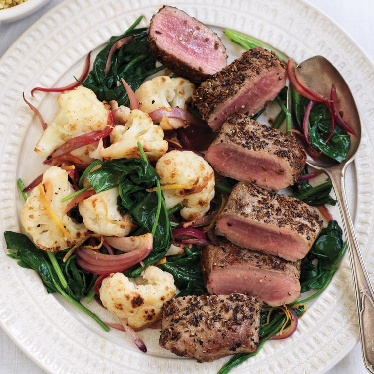 Cumin Lamb with Caramelised Cauliflower