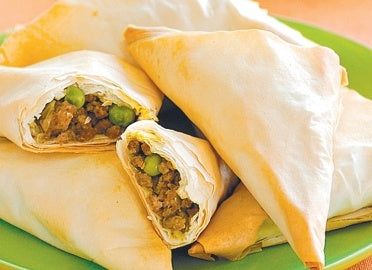 Curry Beef Triangles