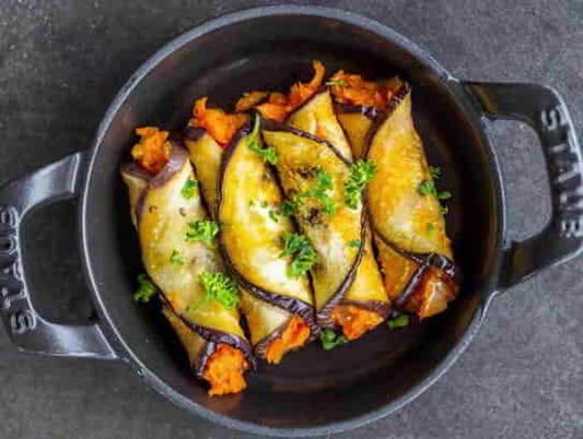 Eggplant Roll-Up Appetizer