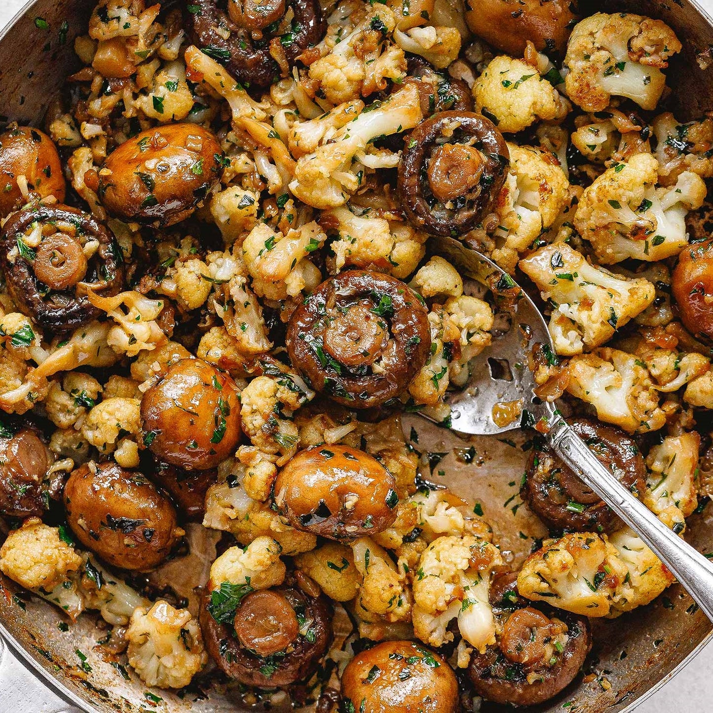 Garlic Mushrooms Cauliflower