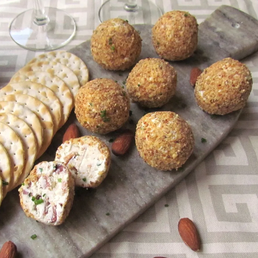 Goat Cheese Chive & Bacon Balls