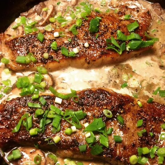 Grilled Beef with Brandy Sauce