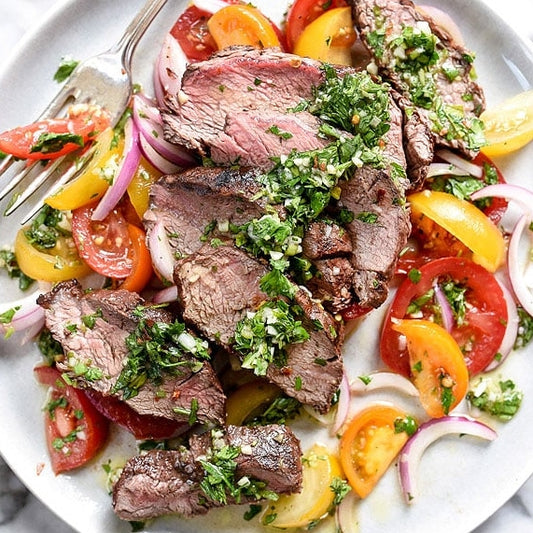 Grilled Skirt Steak with Chimichurri Sauce