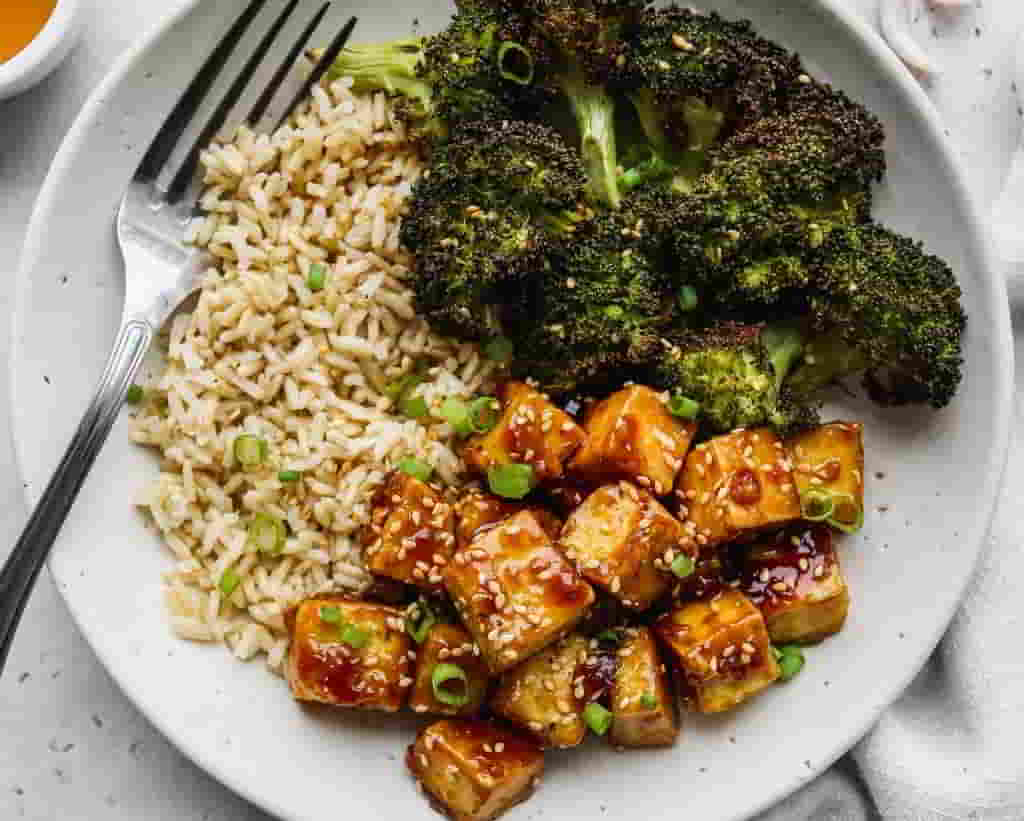 Honey Garlic Tofu With Soy & Sesame