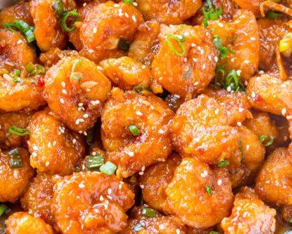 Honey Orange Firecracker Shrimp