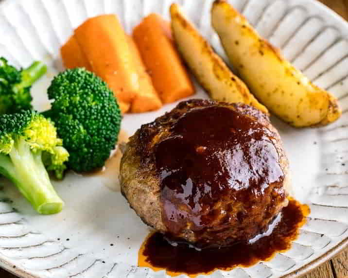 Japanese Hamburger Steak (Hambagu)