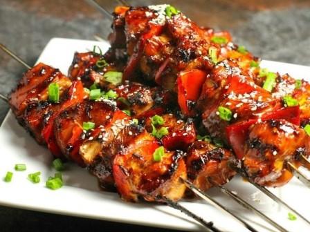 Korean BBQ Chicken Skewers