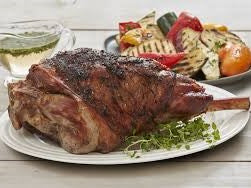 Marinated Lamb Leg with Mint Sauce