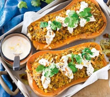 Middle Eastern Stuffed Butternut Pumpkin