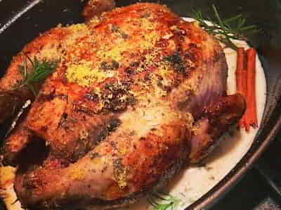 Roast Chicken Braised in Milk