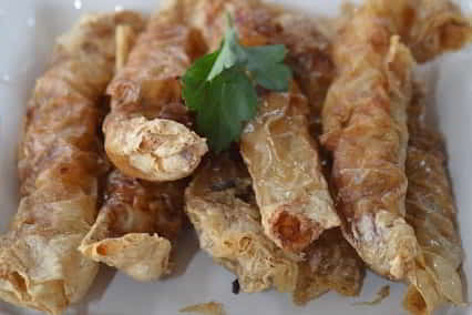 Mini Ngoh Hiang (Five spice pork rolls)
