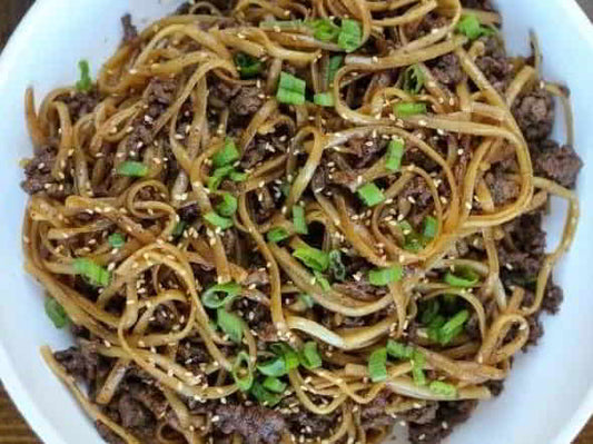 Mongolian Garlic Beef Noodles