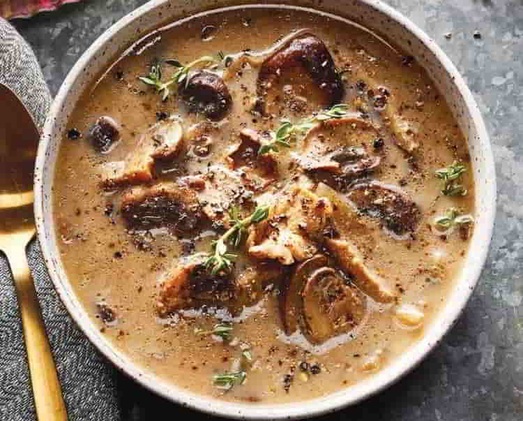 Mushroom Soup with Sherry