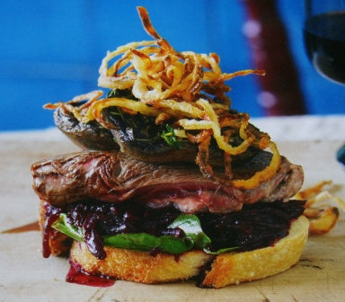Steak Sandwich with Beetroot & Horseradish