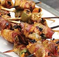 Pancetta-Wrapped Mussels with Basil