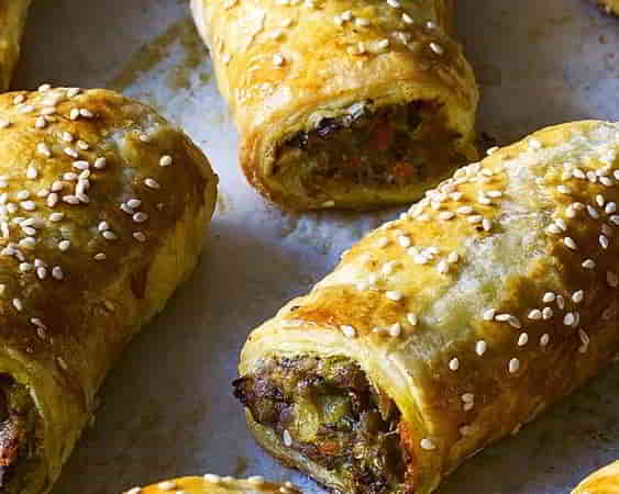 Pork Lentil & Veg Sausage Rolls
