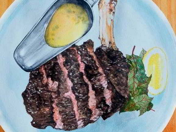 Ribeye On The Bone With Béarnaise Sauce