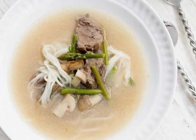 Rice Noodle Soup with Beef