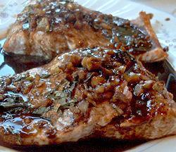 Salmon with Pomegranate & Raspberry Sauce