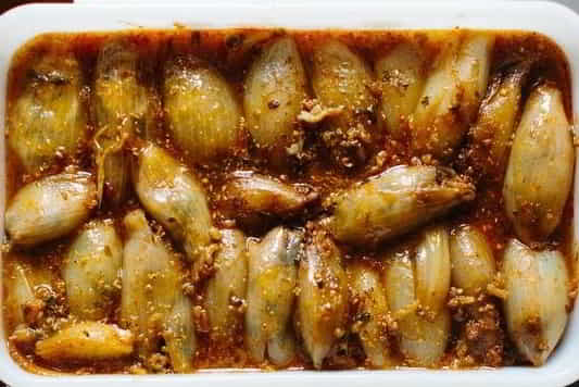 Savoury Vegetarian Stuffed Onions