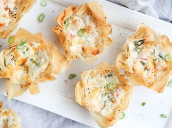 Seafood Phyllo Cups