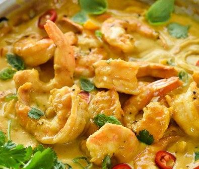 Shrimp In Thai Coconut Sauce