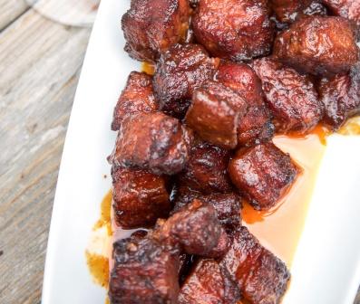 Smoked Pork Belly Burnt Ends
